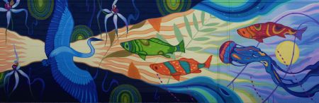 Wind Dance - Augmented Reality Mural