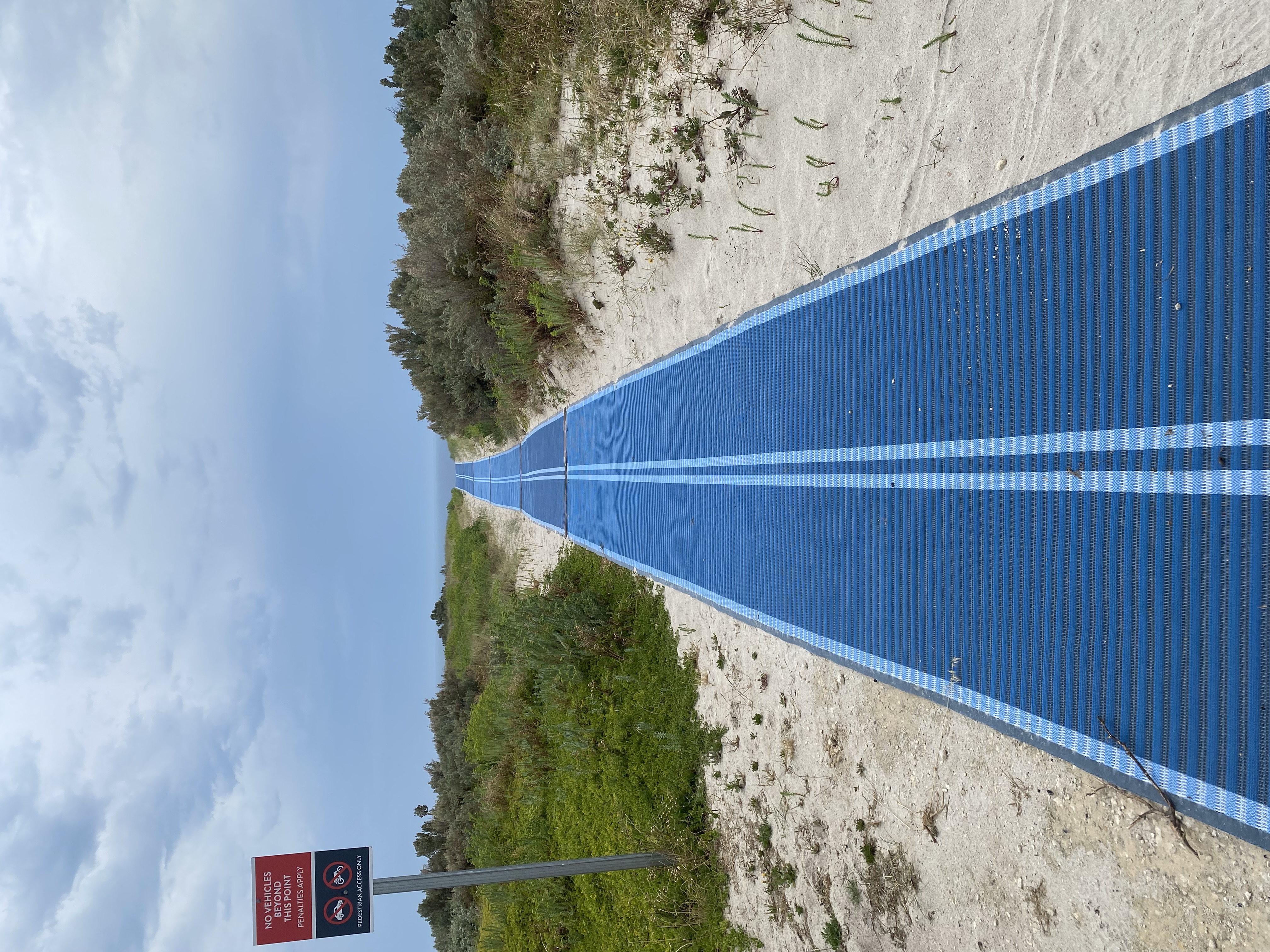 Beach Accessible Matting located on Marine Parade